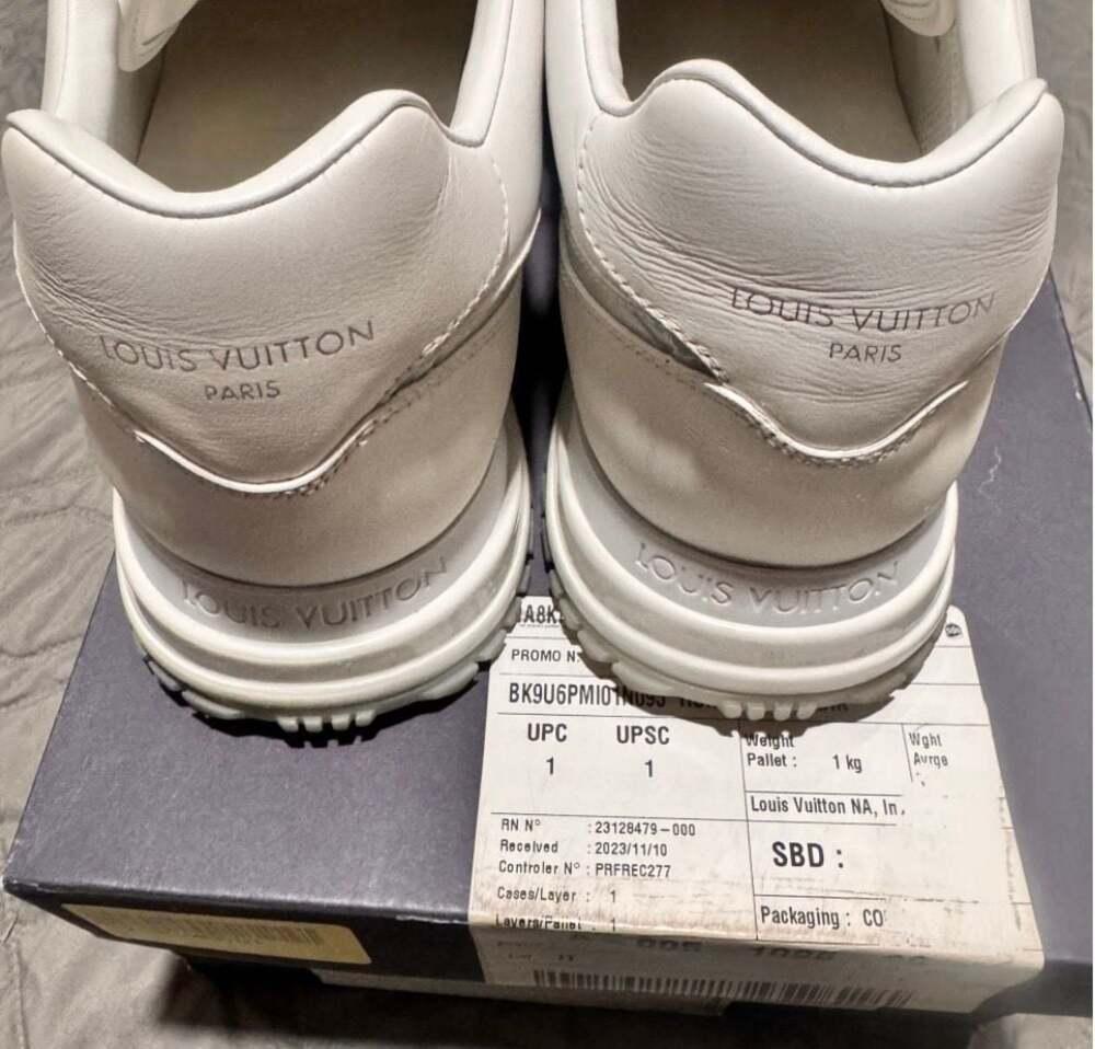 Louis Vuitton Run Away Sneaker White Monogram Mesh Size 9.5 - Picture 5 of 5